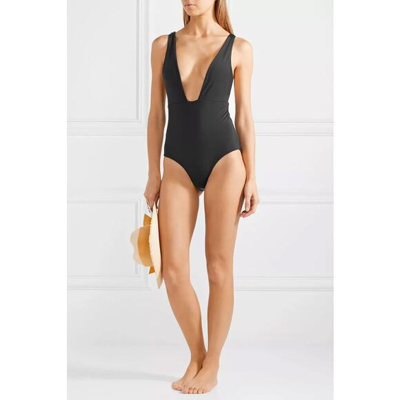 MARA HOFFMAN BLACK AUDREY ONE PIECE SWIMSUIT - Picture 3 of 10